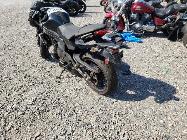 JKAEXEE15DDA13127 - 2013 KAWASAKI EX650 E BLACK photo 3