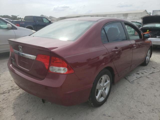 2HGFA1F64AH542953 - 2010 HONDA CIVIC LX-S Burgund zdjęcie 4