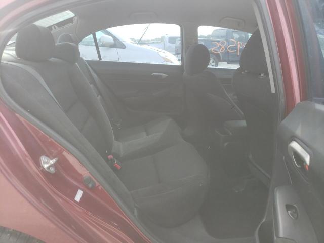 2HGFA1F64AH542953 - 2010 HONDA CIVIC LX-S Burgund zdjęcie 6