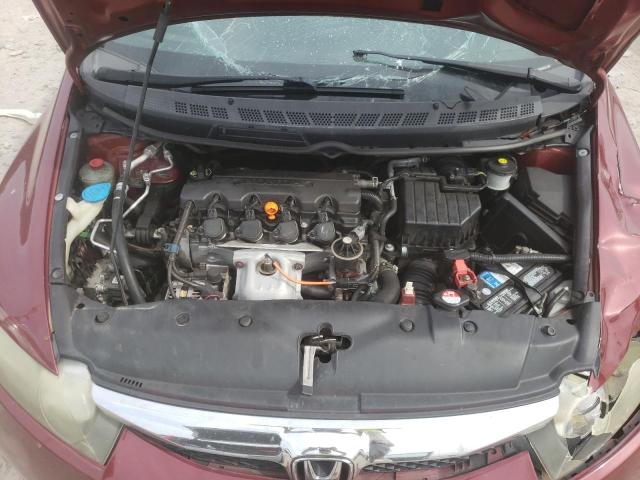 2HGFA1F64AH542953 - 2010 HONDA CIVIC LX-S Burgund zdjęcie 7