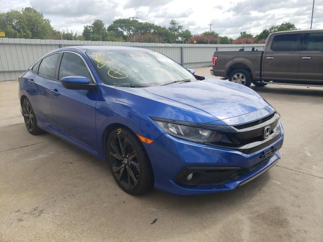 19XFC2F89KE030196 - 2019 HONDA CIVIC SPOR BLUE photo 1