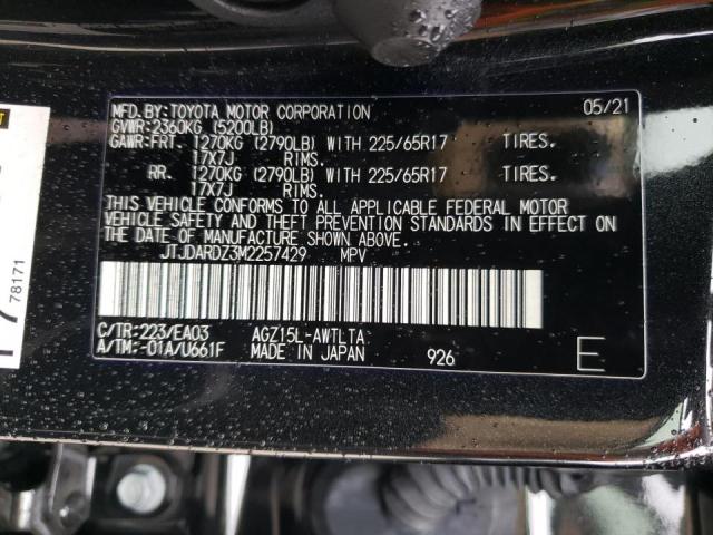 JTJDARDZ3M2257429 - 2021 LEXUS NX 300 BAS 黑色 照片 10