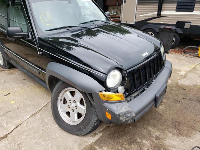 1J4GL48K87W703057 - 2007 JEEP LIBERTY SP BLACK photo 9