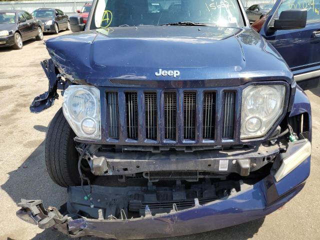 1C4PJMAKXCW156521 - 2012 JEEP LIBERTY SP BLUE photo 7