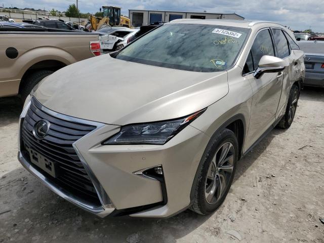 JTJGZKCA1K2010772 - 2019 LEXUS RX 350 L GOLD photo 2