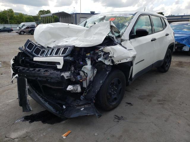 3C4NJCAB1JT267494 - 2018 JEEP COMPASS SP WHITE photo 2