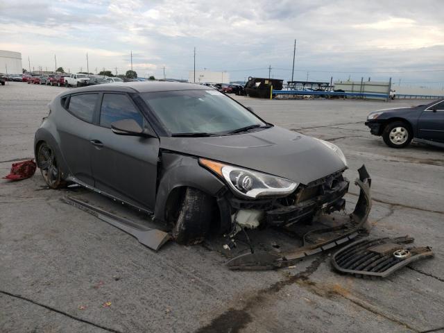 KMHTC6AE3FU218500 - 2015 HYUNDAI VELOSTER T GRAY photo 1