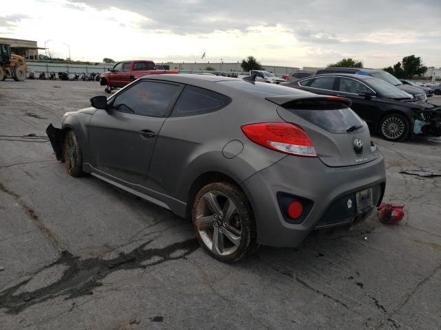 KMHTC6AE3FU218500 - 2015 HYUNDAI VELOSTER T GRAY photo 3