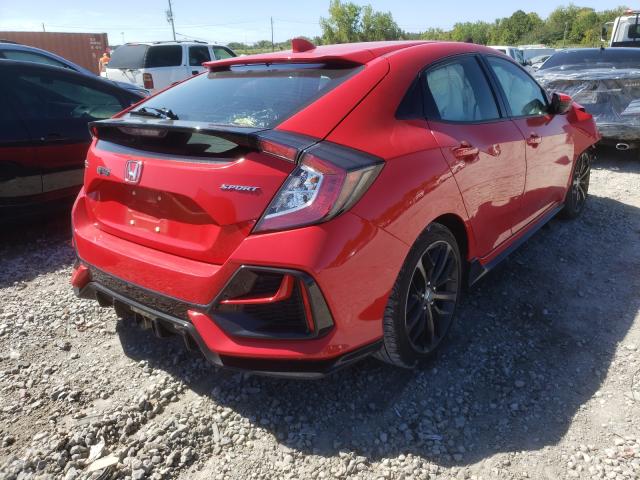 SHHFK7H47LU213438 - 2020 HONDA CIVIC SPOR 红色 照片 4