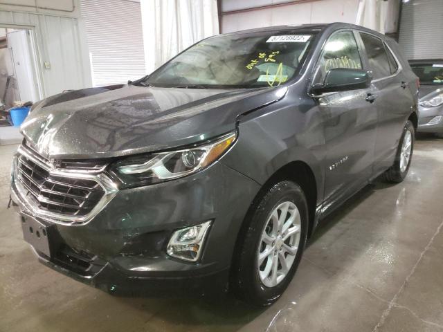 3GNAXUEV3ML315628 - 2021 CHEVROLET EQUINOX LT Gris foto 2