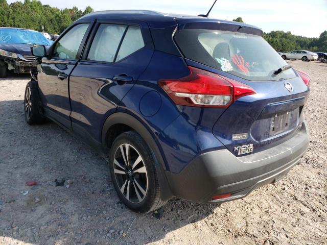 3N1CP5CU8KL547546 - 2019 NISSAN KICKS S BLUE photo 3