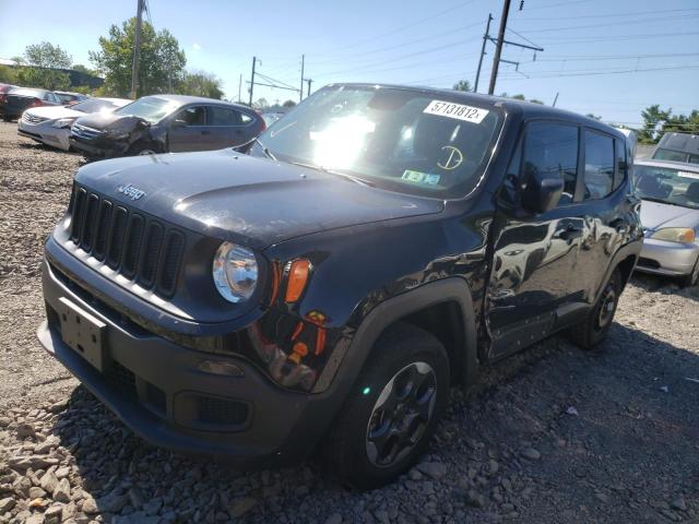 ZACCJBAW2GPC59179 - 2016 JEEP RENEGADE S BLACK photo 2