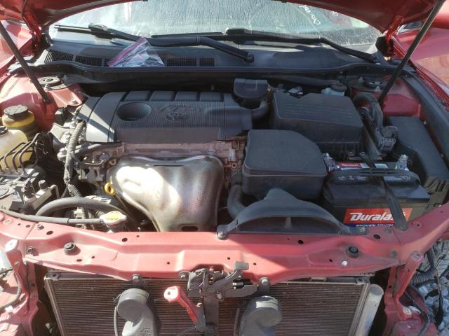 4T1BF3EK5BU128602 - 2011 TOYOTA CAMRY BASE RED photo 7