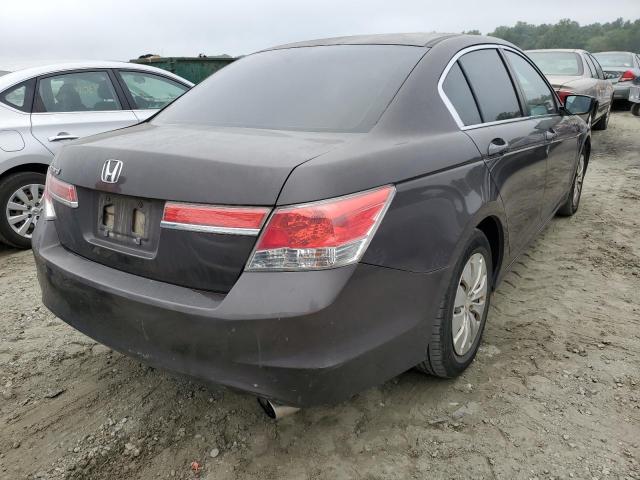 1HGCP2F33BA089549 - 2011 HONDA ACCORD LX BROWN photo 4