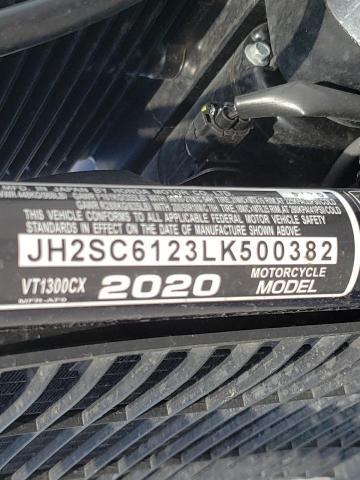 JH2SC6123LK500382 - 2020 HONDA VT1300 CX BLUE photo 10