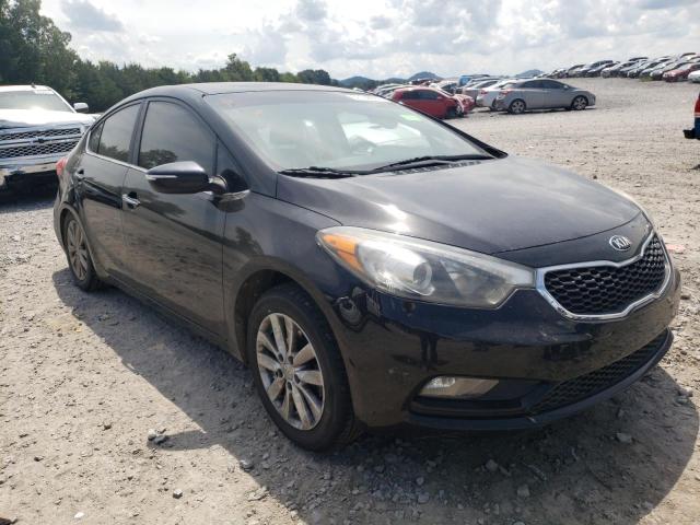 KNAFX4A84E5079925 - 2014 KIA FORTE EX BLACK photo 1