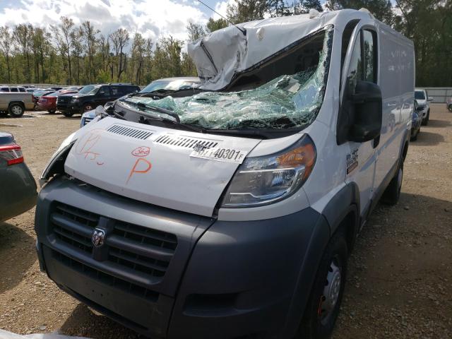 3C6TRVAG0JE109702 - 2018 RAM PROMASTER WHITE photo 2