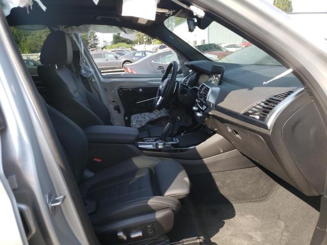 5UXTY5C01M9E74590 - 2021 BMW X3 XDRIVE3 SILVER photo 5
