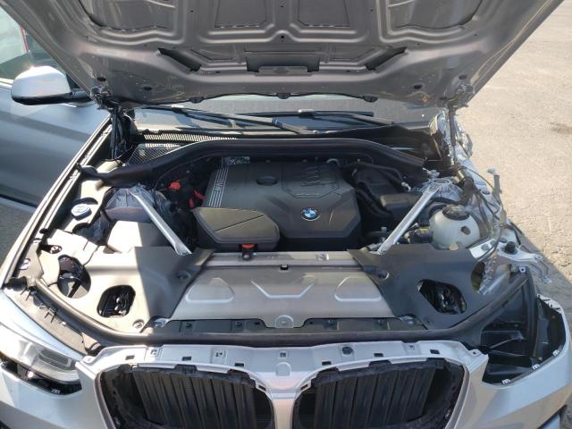 5UXTY5C01M9E74590 - 2021 BMW X3 XDRIVE3 SILVER photo 7