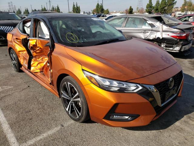 3N1AB8DV1MY293683 - 2021 NISSAN SENTRA SR ORANGE photo 1