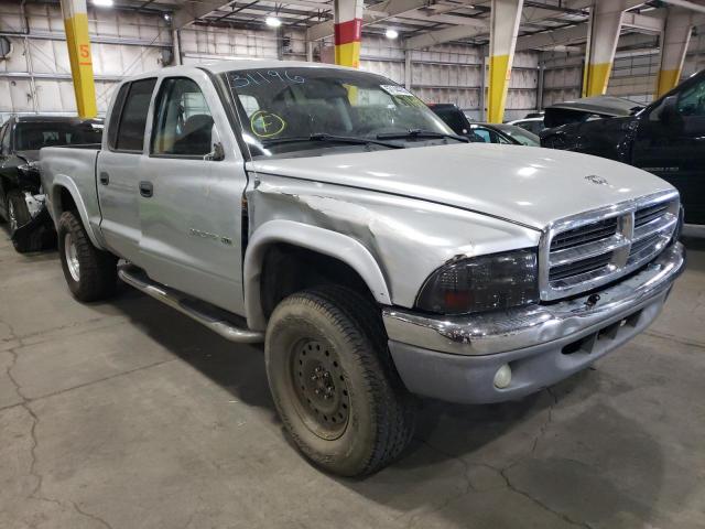 1B7HG48N72S519270 - 2002 DODGE DAKOTA QUA SILVER photo 1