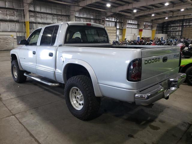 1B7HG48N72S519270 - 2002 DODGE DAKOTA QUA SILVER photo 3