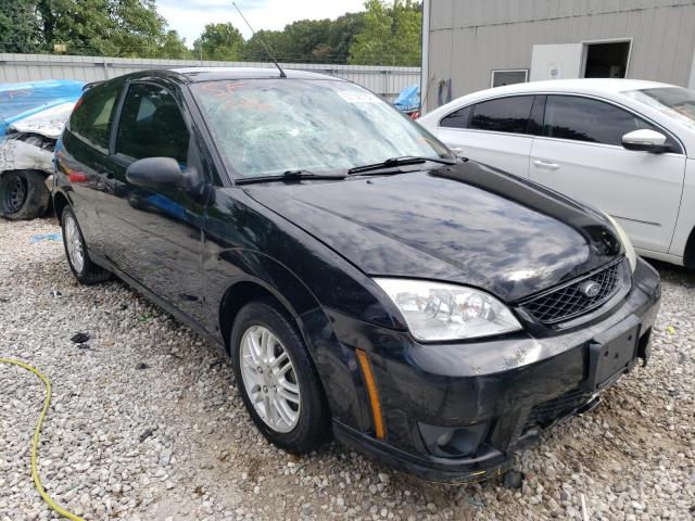 1FAFP31N57W148417 - 2007 FORD FOCUS ZX3 BLACK photo 1