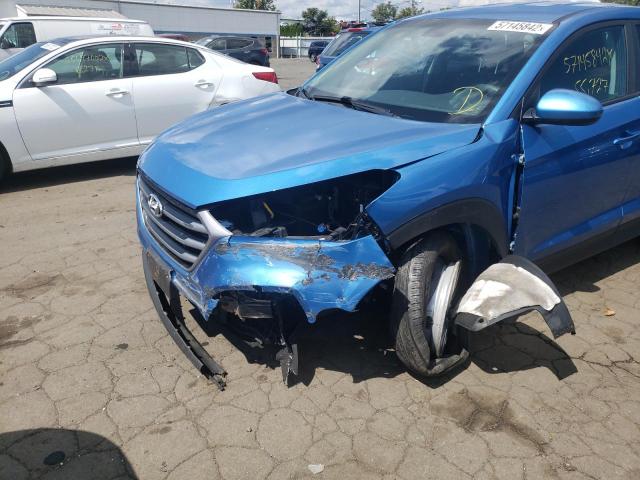 KM8J2CA47JU699652 - 2018 HYUNDAI TUCSON SE BLUE photo 9