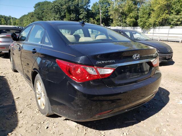 5NPEB4AC6DH718144 - 2013 HYUNDAI SONATA GLS BLACK photo 3