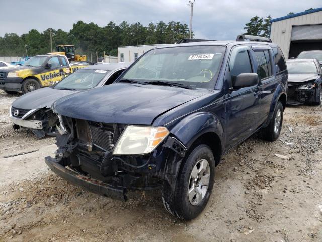 5N1AR1NN8BC628695 - 2011 NISSAN PATHFINDER BLUE photo 2