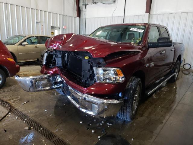 1C6RR7LT6JS321274 - 2018 RAM 1500 SLT RED photo 2