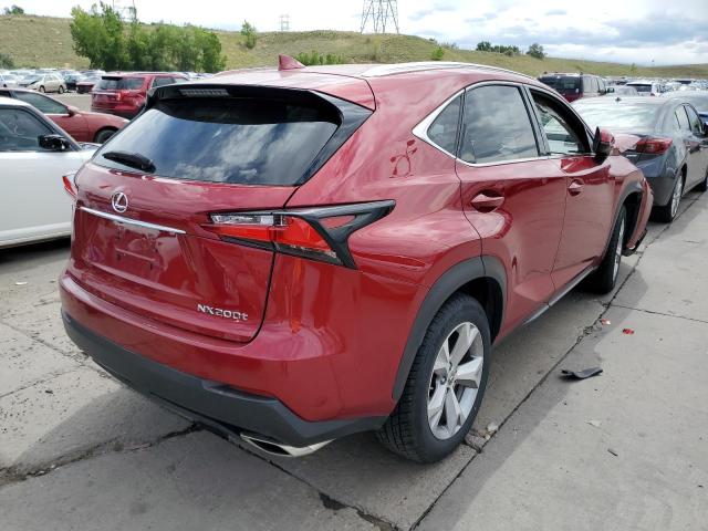 JTJBARBZ3H2148548 - 2017 LEXUS NX 200T BA RED photo 4