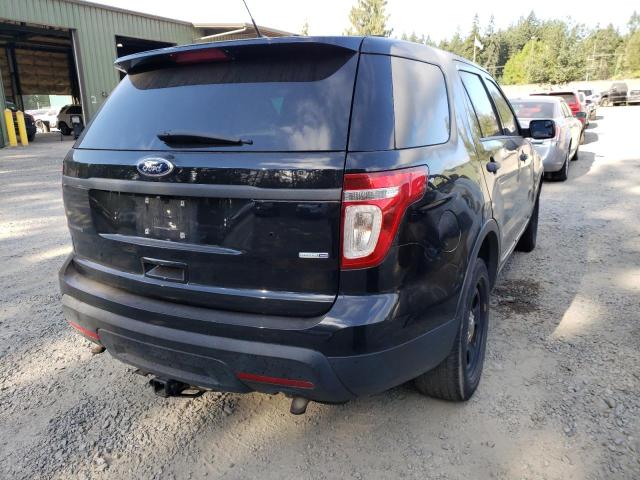 1FM5K8AR0FGB12983 - 2015 FORD EXPLORER P BLACK photo 4