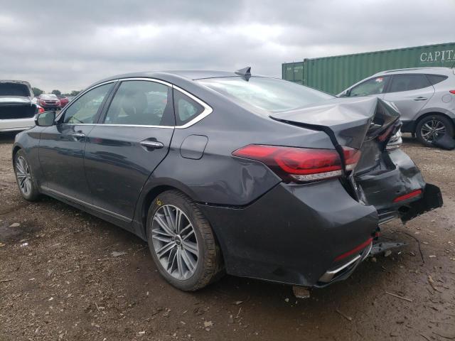 KMHGN4JE8JU248598 - 2018 GENESIS G80 BASE GRAY photo 3