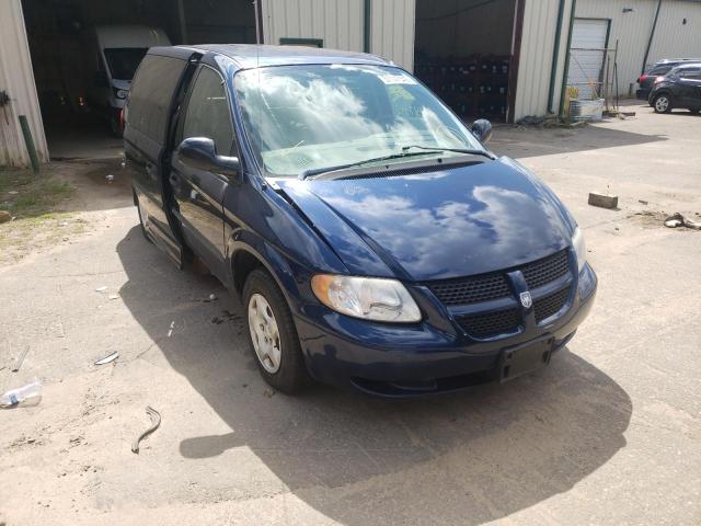 1D4GP24353B198385 - 2003 DODGE CARAVAN BLUE photo 1