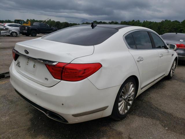 KNALW4D49F6023344 - 2015 KIA K900 WHITE photo 4