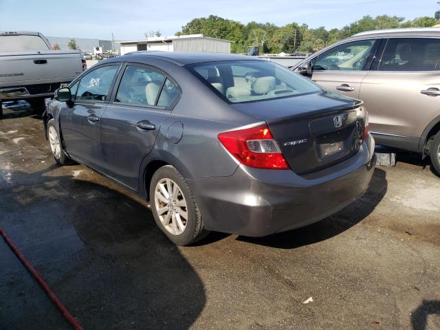 2HGFB2F84CH522094 - 2012 HONDA CIVIC EX GRAY photo 3