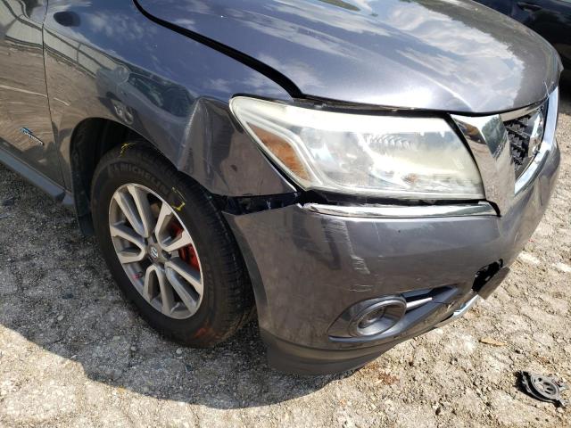 5N1CR2MM7EC660419 - 2014 NISSAN PATHFINDER GRAY photo 9