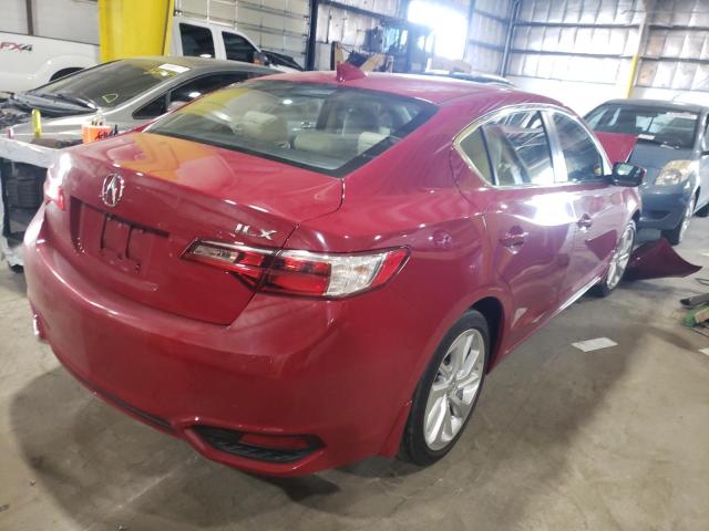 19UDE2F33HA006978 - 2017 ACURA ILX BASE W RED photo 4