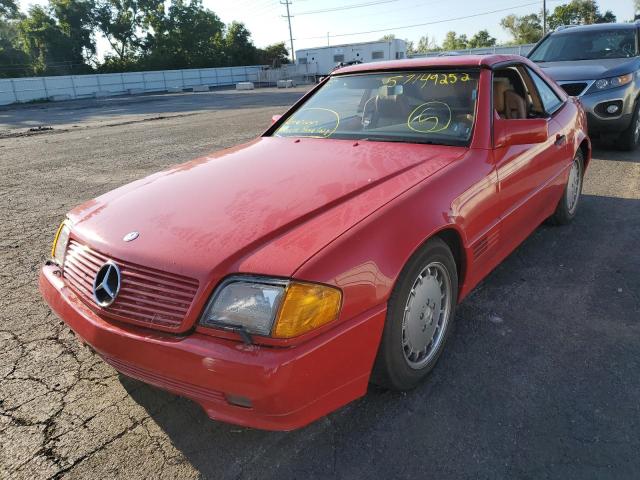 WDBFA61E5MF021805 - 1991 MERCEDES-BENZ 300 SL RED photo 2