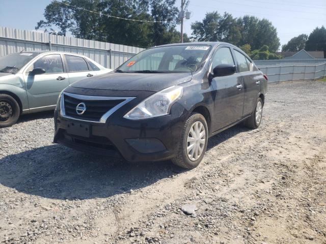 3N1CN7AP2KL835075 - 2019 NISSAN VERSA S BLACK photo 2