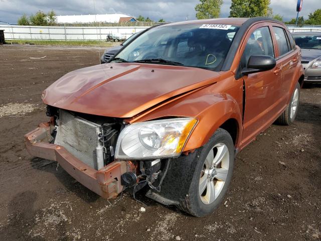 1B3CB3HA4BD113520 - 2011 DODGE CALIBER MA ORANGE photo 2