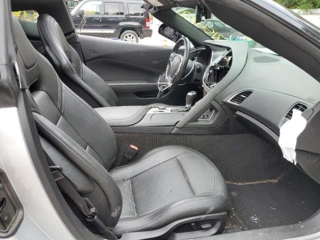 1G1YB2D75K5106216 - 2019 CHEVROLET CORVETTE S SILVER photo 5