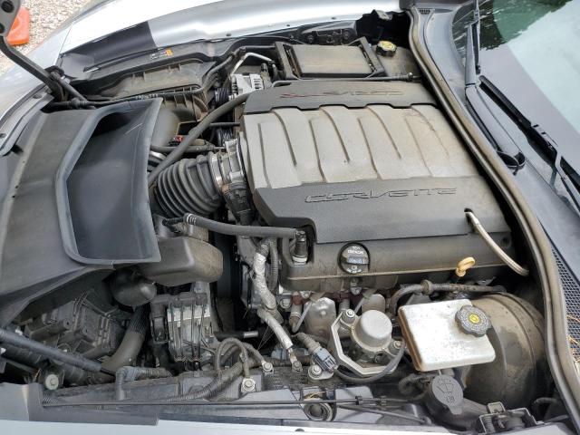 1G1YB2D75K5106216 - 2019 CHEVROLET CORVETTE S SILVER photo 7