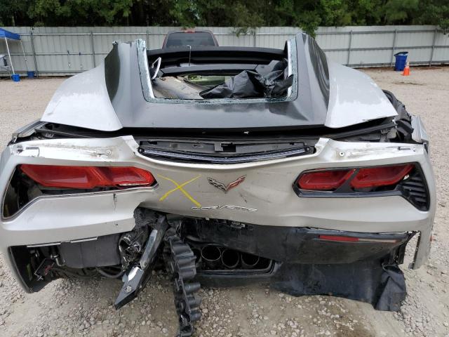 1G1YB2D75K5106216 - 2019 CHEVROLET CORVETTE S SILVER photo 9