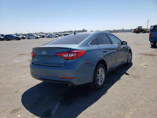 5NPE24AA0GH433104 - 2016 HYUNDAI SONATA ECO BLUE photo 4