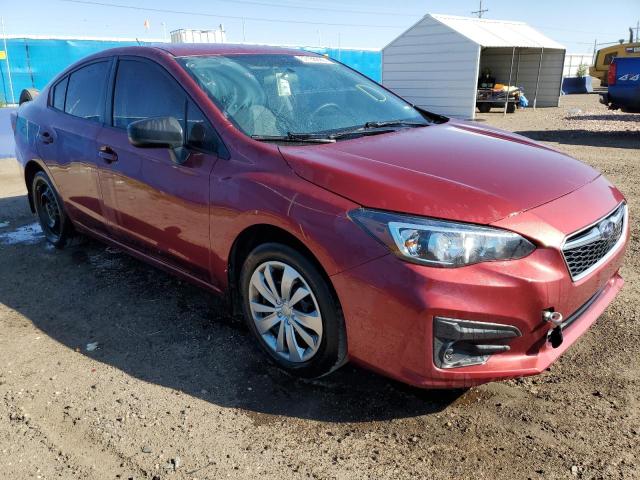 4S3GKAA63K3627035 - 2019 SUBARU IMPREZA RED photo 1