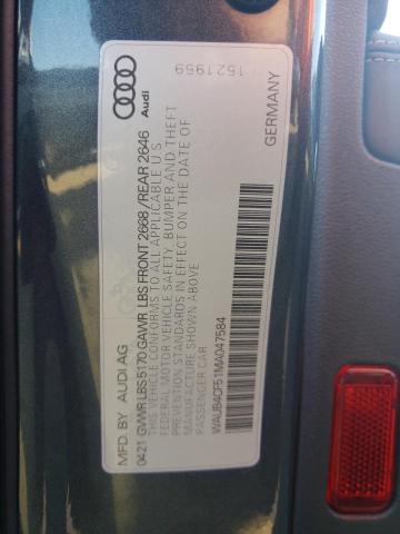 WAUB4CF51MA047584 - 2021 AUDI S5 PRESTIG CHARCOAL photo 10