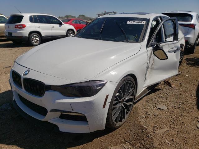 WBA8B7C55JA576219 - 2018 BMW 340 XI WHITE photo 2