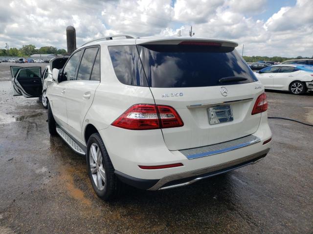 4JGDA5HB9CA034112 - 2012 MERCEDES-BENZ ML 350 4MA WHITE photo 3